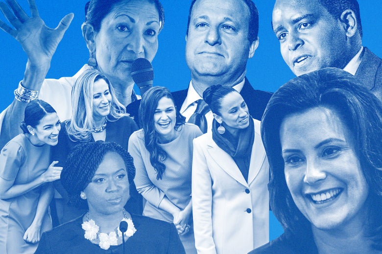 Collage of potential Democratic presidential candidates